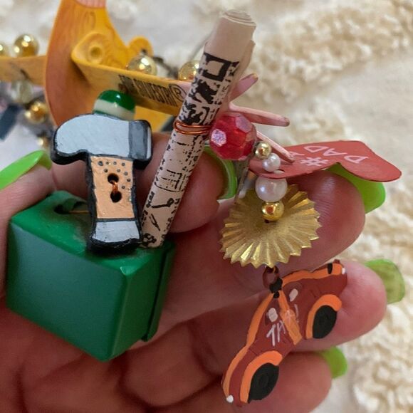 Rossi for Silvestri Dad Father Man Daddy Charm Metal Vintage - Picture 10 of 11